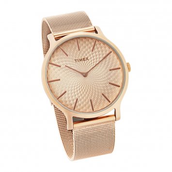 Rose gold watches timex best sale