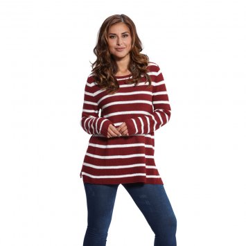 Pullover im Streifen-Look