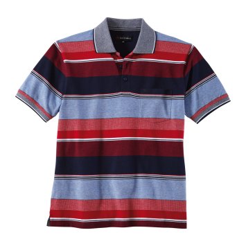 Pikee-Poloshirt mit Streifen