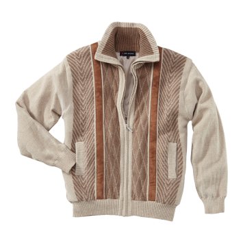 Chenille-Strickjacke