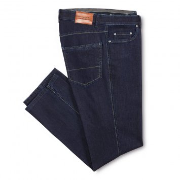 Jeans mit farbigem Garnverlauf
