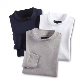 Stehkragen-Shirt 3er-Pack