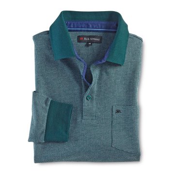 Piqué Shirt mit Strukturoptik
