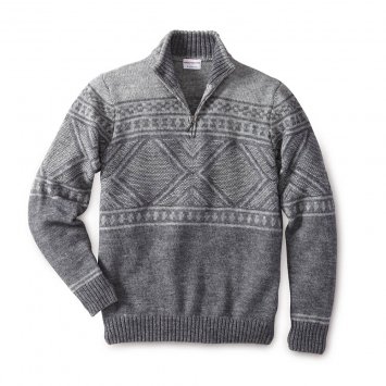 Sportiver Norweger-Pullover