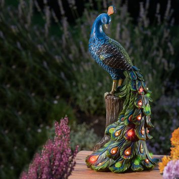 Solarleuchte "Pfau"