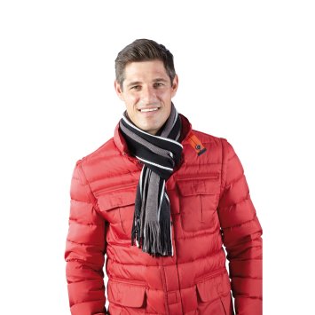 IHR GESCHENK: MULTICOLOR-STRICKSCHAL
