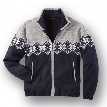Strickjacke im Norwegerstil,ma
