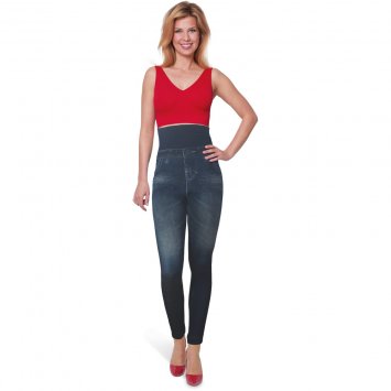 Hochbund Leggings in Jeansoptik