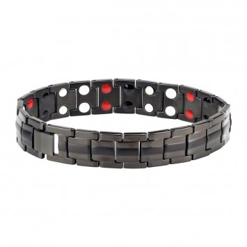 Edles Magnetarmband in der Farbe Titan-schwarz