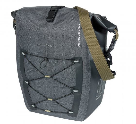 Fahrrad- Einzeltasche Navigator Storm L, grau 