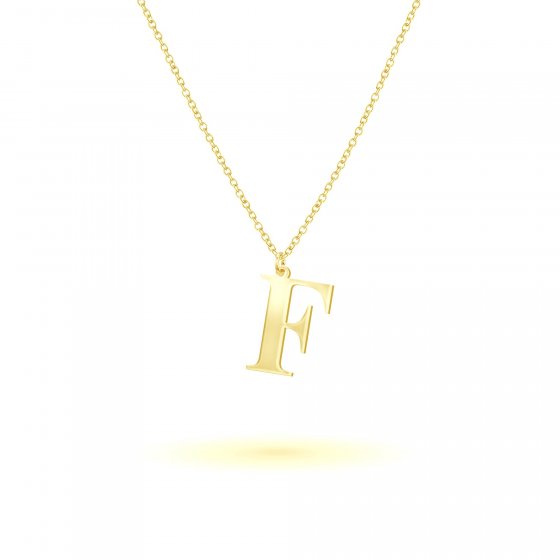 Anhänger mit Kette 925-Sterling Silber vergoldet Glänzend 45cm 