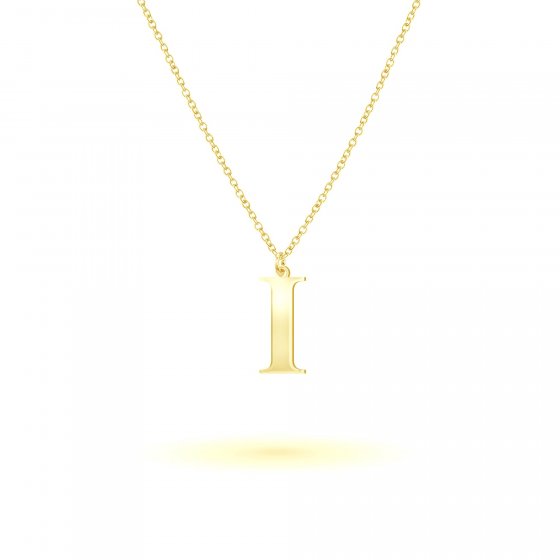 Anhänger mit Kette 925-Sterling Silber vergoldet Glänzend 45cm 