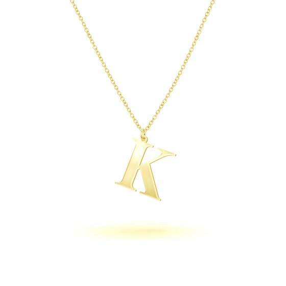 Anhänger mit Kette 925-Sterling Silber vergoldet Glänzend 45cm 