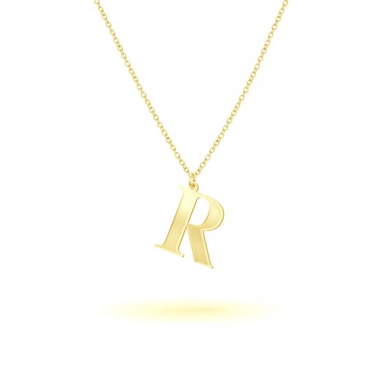 Anhänger mit Kette 925-Sterling Silber vergoldet Glänzend 45cm 