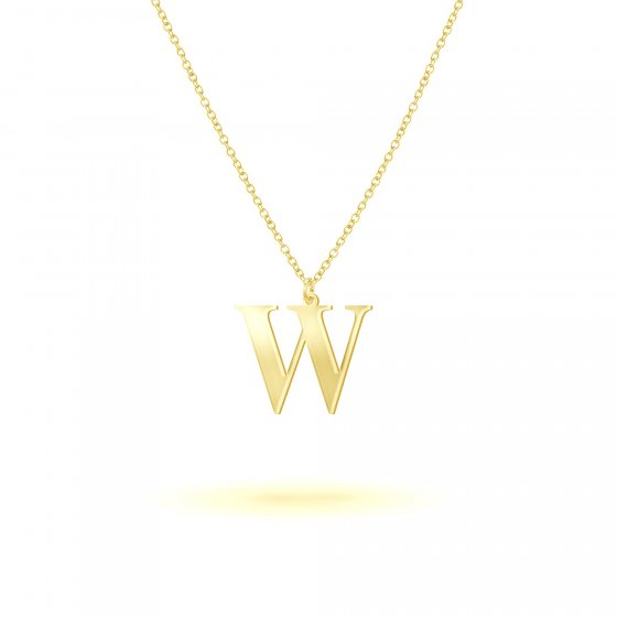 Anhänger mit Kette 925-Sterling Silber vergoldet Glänzend 45cm 