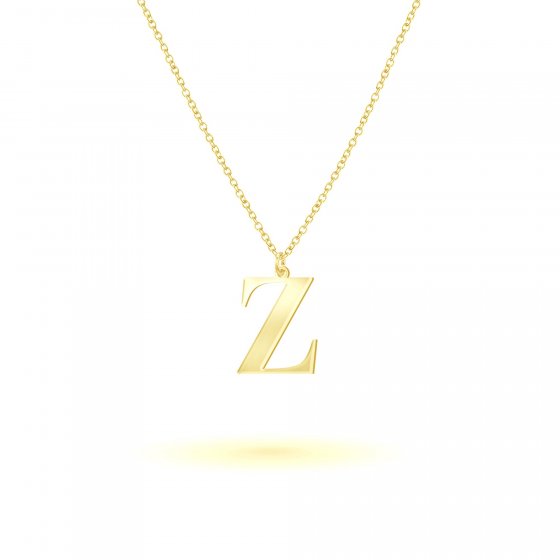 Anhänger mit Kette 925-Sterling Silber vergoldet Glänzend 45cm 