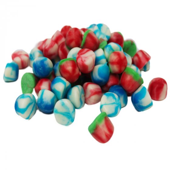 Fruchtgummi Jelly Tops Kiss Mix Erdbeere Wassermelone Himbeere 300g