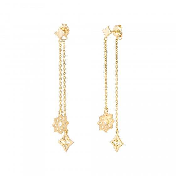 Ohrringe 925 Silber vergoldet Anhänger 