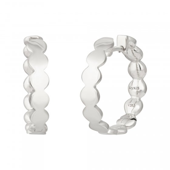 Creolen 925 Sterling Silber rhodiniert Boho 