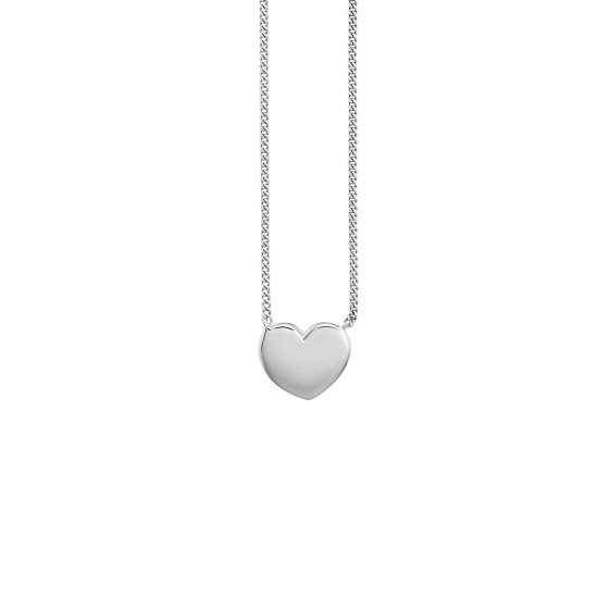 Collier 925/- Sterling Silber rhodiniert Herz 