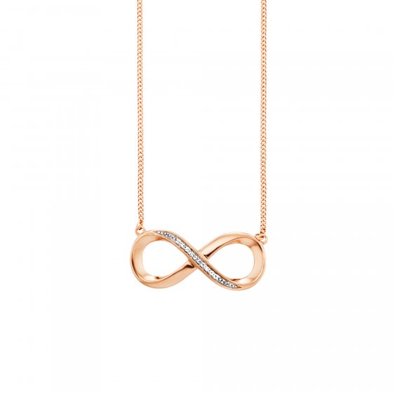 Collier 925/- Sterling Silber rotvergoldet Topas 