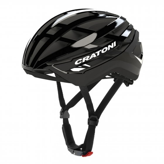 Gravel-Helm C-Vento, schwarz glänzend 