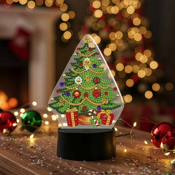 Diamant-Malerei LED Weihnachtsbaum 