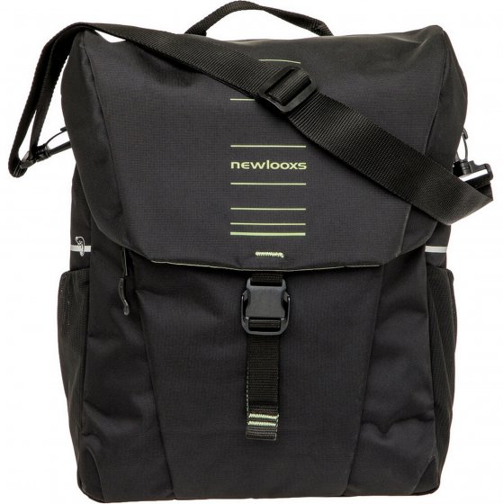 Fahrrad-Gepäckträgertasche Vigo Single, schwarz-grün 