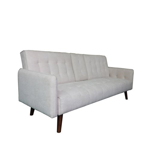 Sofa mit Knopfsteppung Elouisa Grau 