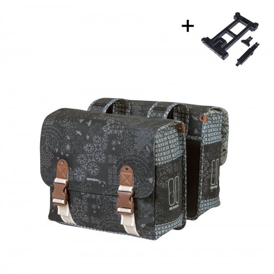 Doppelpacktasche   "Bohème - Double Bag MIK 2.0" , charcoal 