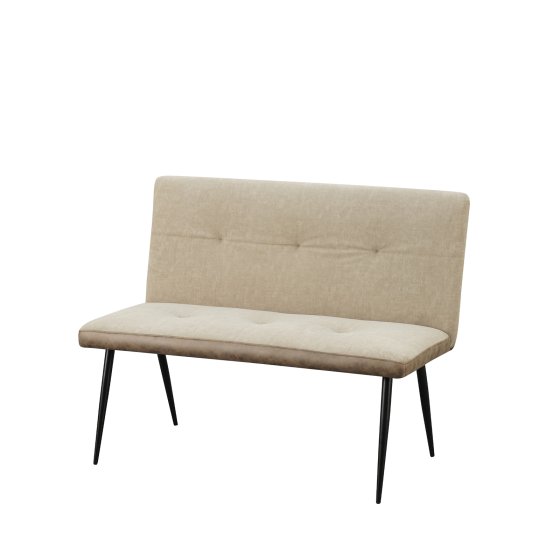 2-Sitzer Bank Antikbraun/Taupe Joschka 