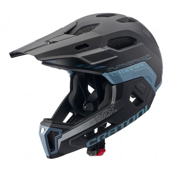 MTB-Fahrradhelm C-Maniac 2.0 MX, schwarz-blau 