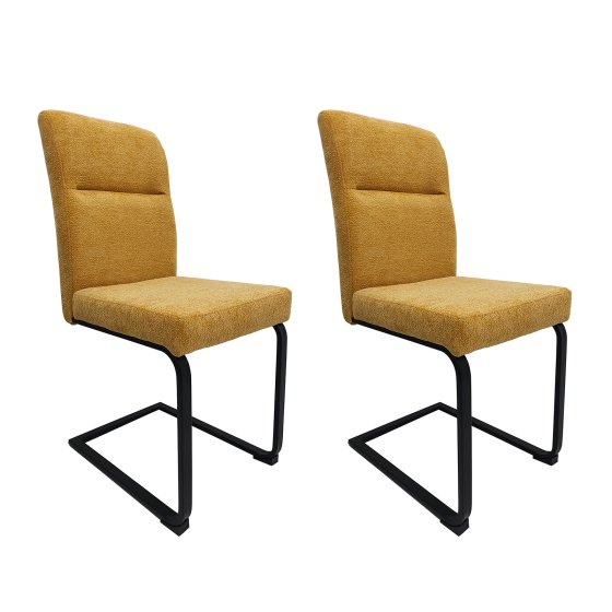 Schwingstuhl Liron Gelb 2er-Set 