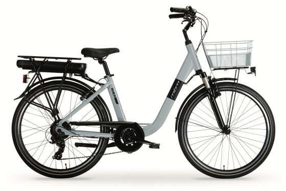 Elektro-Citybike NEW RHEA  26 Zoll, grey 