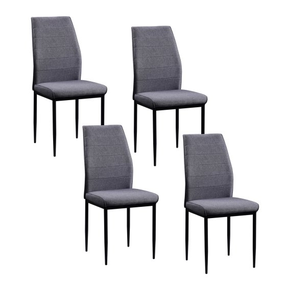 Stuhl Madison Webstoff Grau 