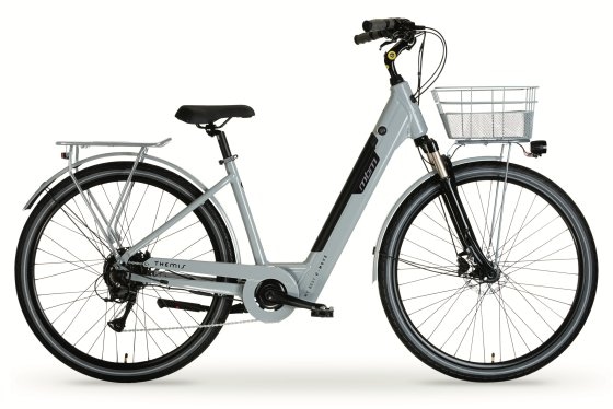 Elektro-Citybike THEMIS 28 Zoll, grau 