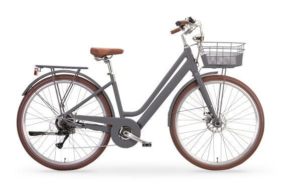 Elektro-Citybike New LA RUE 2.0, grau 
