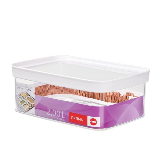 Trockenvorratsdose rechteckig 2 Liter OPTIMA 