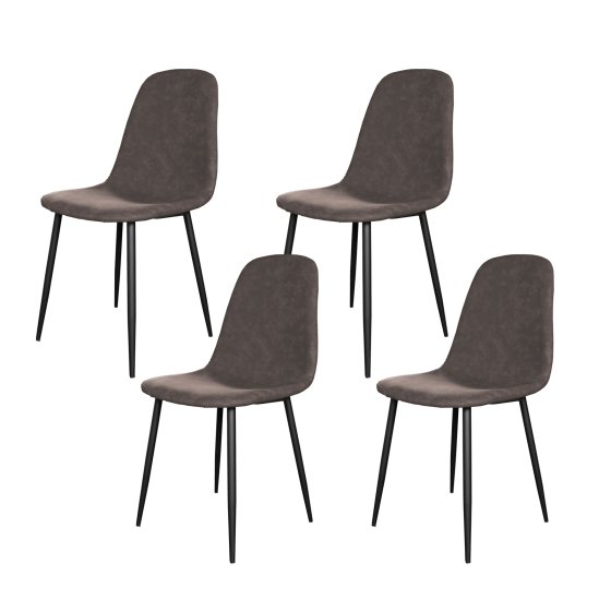 Stuhl Savannah PU Antikbraun 