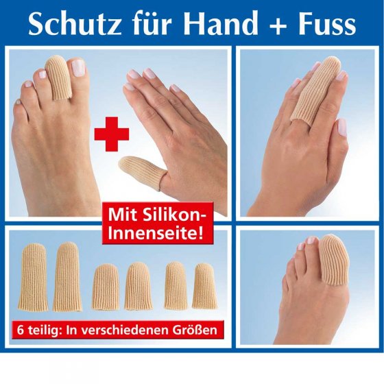 Finger und Zehenschutz Soft, 3 x 2 Stück 