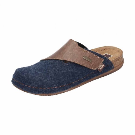 Herren-Pantolette, blau Gr. 45