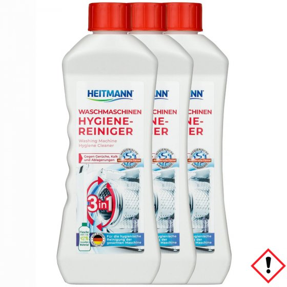 Heitmann Waschmaschinen Hygiene Frische Reiniger 3 in 1 250ml 3er Pack 