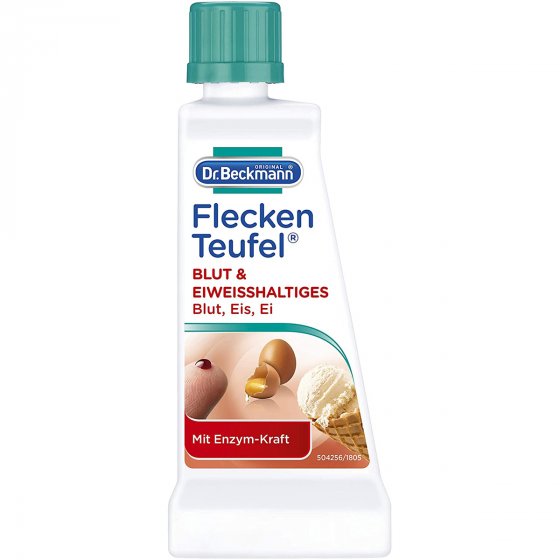 Dr Beckmann Fleckenteufel Blut Eiweißhaltiges schont Farben 50g 