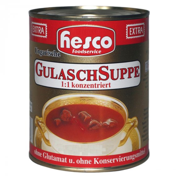 Hesco ungarische Gulasch Suppe extra konzentriert verzehrfertig 850ml 