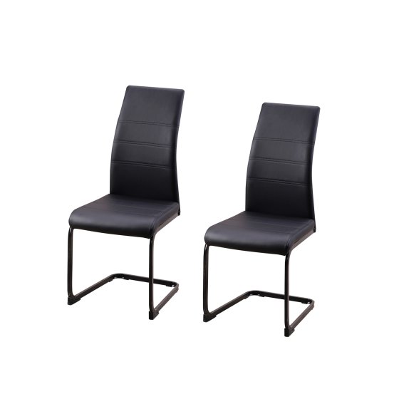 Schwingstuhl SallyP PU Schwarz 