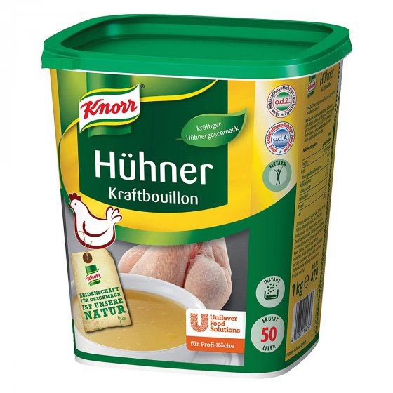 Knorr Hühner Kraftbouillon kräftig Großpackung für Gastro 1000g 