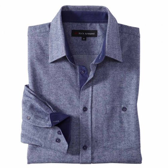 Aktuelles Flanellhemd 3XL (47/48) | Blau
