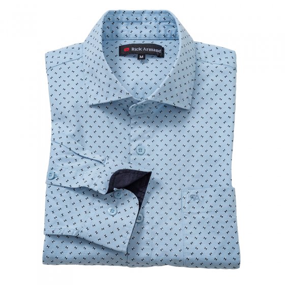 MILANO-Stretchhemd 3XL (47/48) | Hellblau