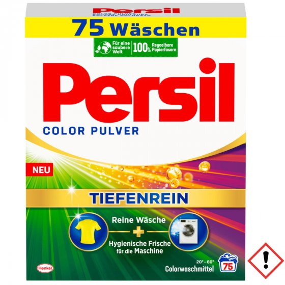 Persil Color Pulver Vollwaschmittel Tiefen Rein 75 Waschladungen 4500g 