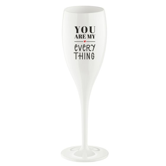Sektglas 100 ml mit Druck CHEERS No. 1 YOU ARE MY EVERYTHING 